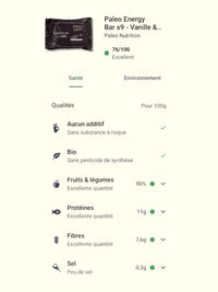 Barre Energétique Bio