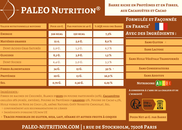 Barres PALEO Nutrition® x12